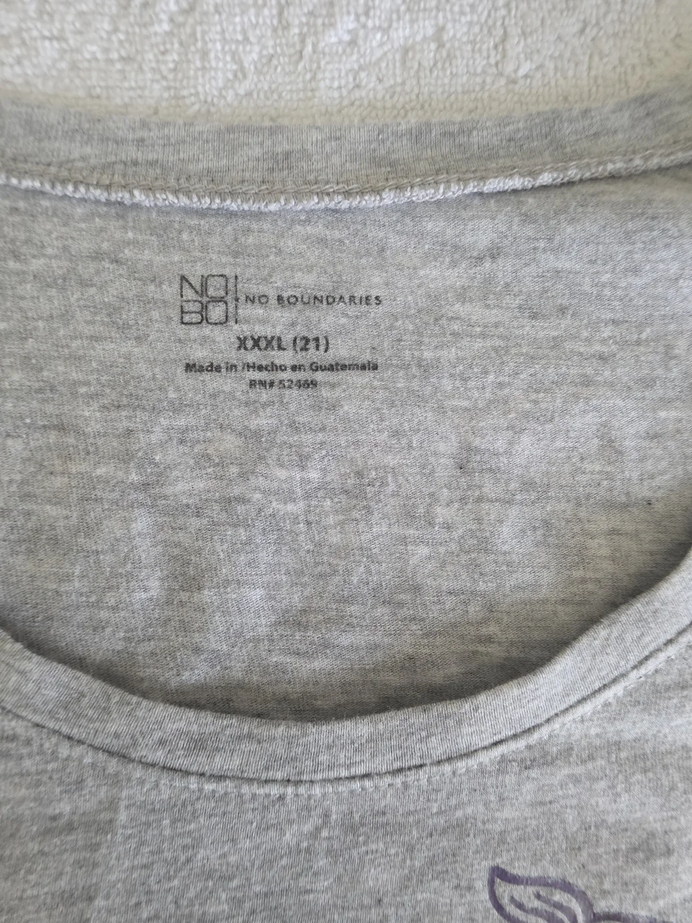 No Boundaries Light Gray Mermaid Squad Graphic Tee - Blue Print